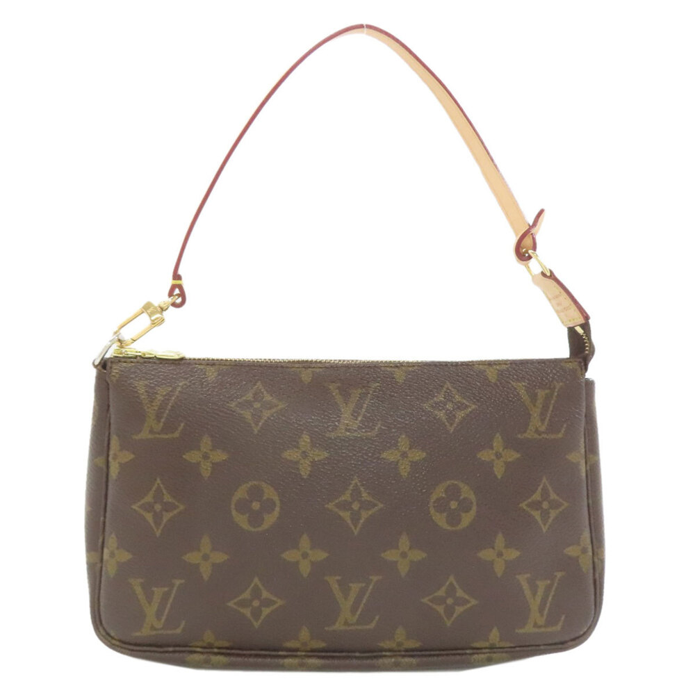 LOUIS VUITTON Brown Monogram Canvas Pochette Pouch
